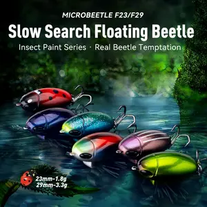 1pc Micro Fishing Lure, Artificial Bait, Floating Swing Action, Insect Temptation, Insect Beetle Lure