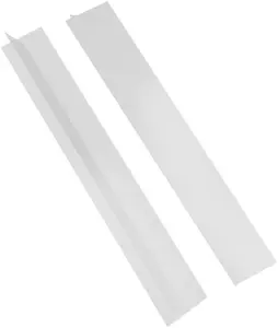 2 Pack Flexible Kitchen Stove Gap Covers, Silicone Gap Fillers Between Counter and Stovetop,Washer, Oven, Dryer, Easy to Wipe, Food grade silicone material (White,21in)