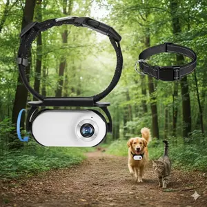 1080P Hd pet collar Camera, Mini Waterproof Action Cam for Dogs & Cats. Wireless Pet Monitoring, Indoor/Outdoor Pet Tracker with Anti-Shake, Portable Pet Behavior Recorder, Tiny Adventure Cam.