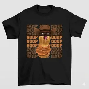 Trendy 2026 Burnt Peanut GOOP Meme Graphic Tee Whimsical Unisex Streetwear Perfect Fit HighQuality Casual Top