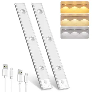 Rechargeable Motion Sensor Ceiling Light,Closet Lights,3 Color Temps,Magnetic Installation Dimmable Lights for Kitchen,Bedroom,Hallway,Showcases,Wine Racks