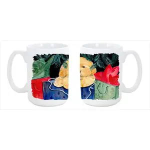 Carolines Treasures  Golden Retriever Dishwasher Safe Microwavable Ceramic Coffee Mug 15 oz.