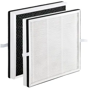 VEVOR Air Purifier Replacement Filter, H13, 3-in-1 Compact & Lightweight Replacement Filter with Durable PET Pre-Filter, Easy-to-Grab Purifier Filter with Activated Carbon, Fit for Square Purifier