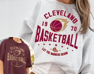 Vintage Cleveland Cavalier Sweatshirt T-shirt Cavaliers Sweater Cleveland 1970 Cavaliers T-shirt Cleveland Basketball Fan Shirt