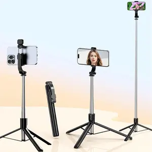 Multifunctional Wireless Selfie Stick, 1 Count Portable Selfie Tripod with Remote Control, Universal Portable Selfie Stick for Phone, Tripod Stabilizer, Selfie Stand