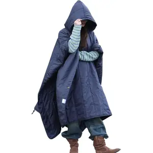 Hooded Camping Blanket Wearable, Lightweight Packable Outdoor Quilt for Hiking, Picnic, Stadium Hooded Camping Blanket Wearable, Lightweight Packable Outdoor Quilt for Hiking, Picnic, Stadium