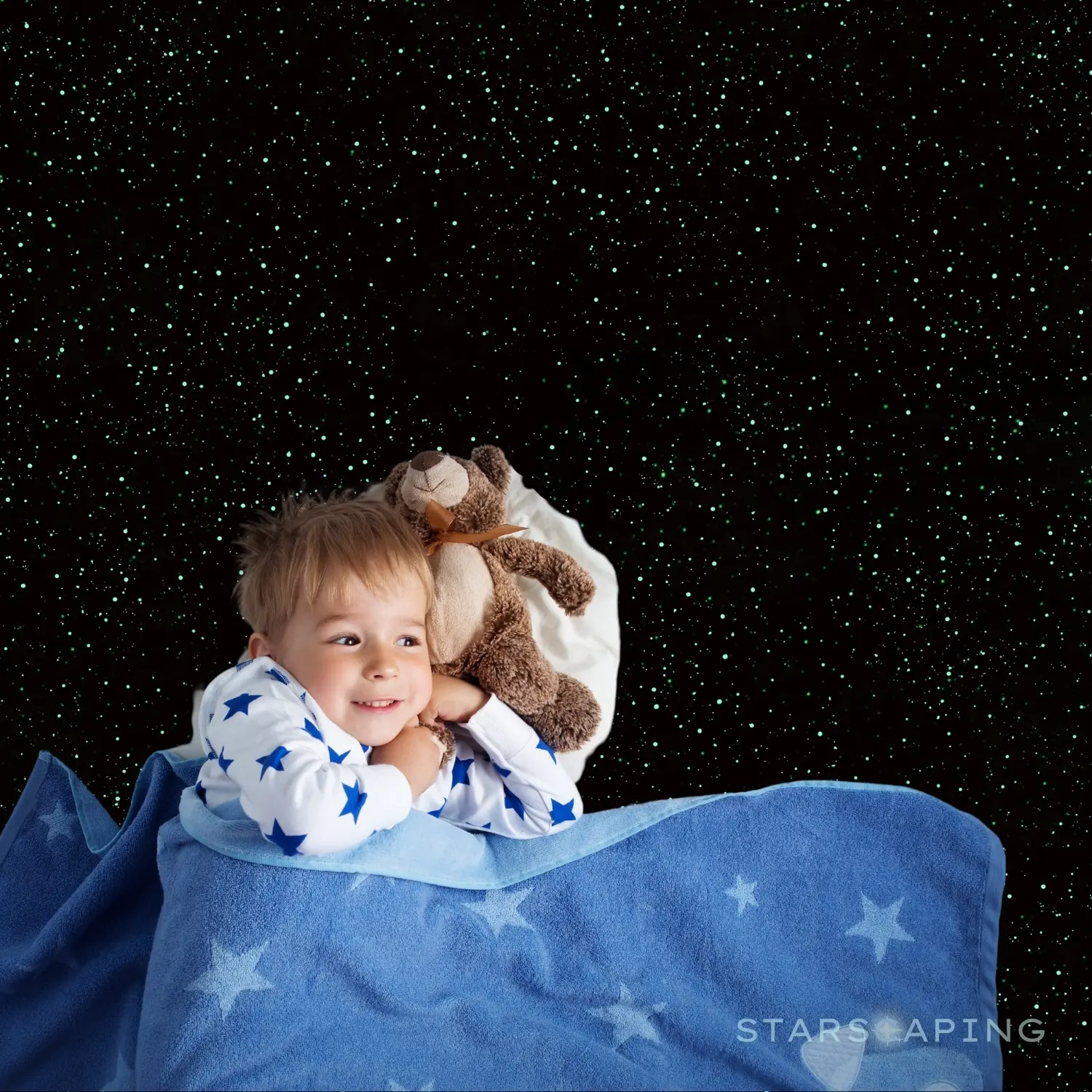 Calming Glow in the Dark Star Ceiling Paint Kit: Sensory & Autism Therapy Relaxing Experience