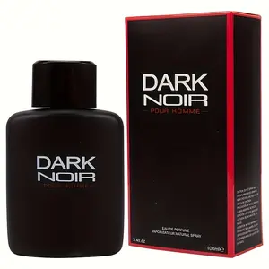 Men's EDP 3.4oz DARK NOIR, Top Notes Lavender/Lemon/Sweet Basil, Holiday Gift for man