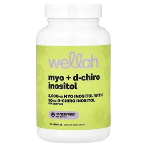 Wellah Myo + D-Chiro Inositol, 120 Capsules