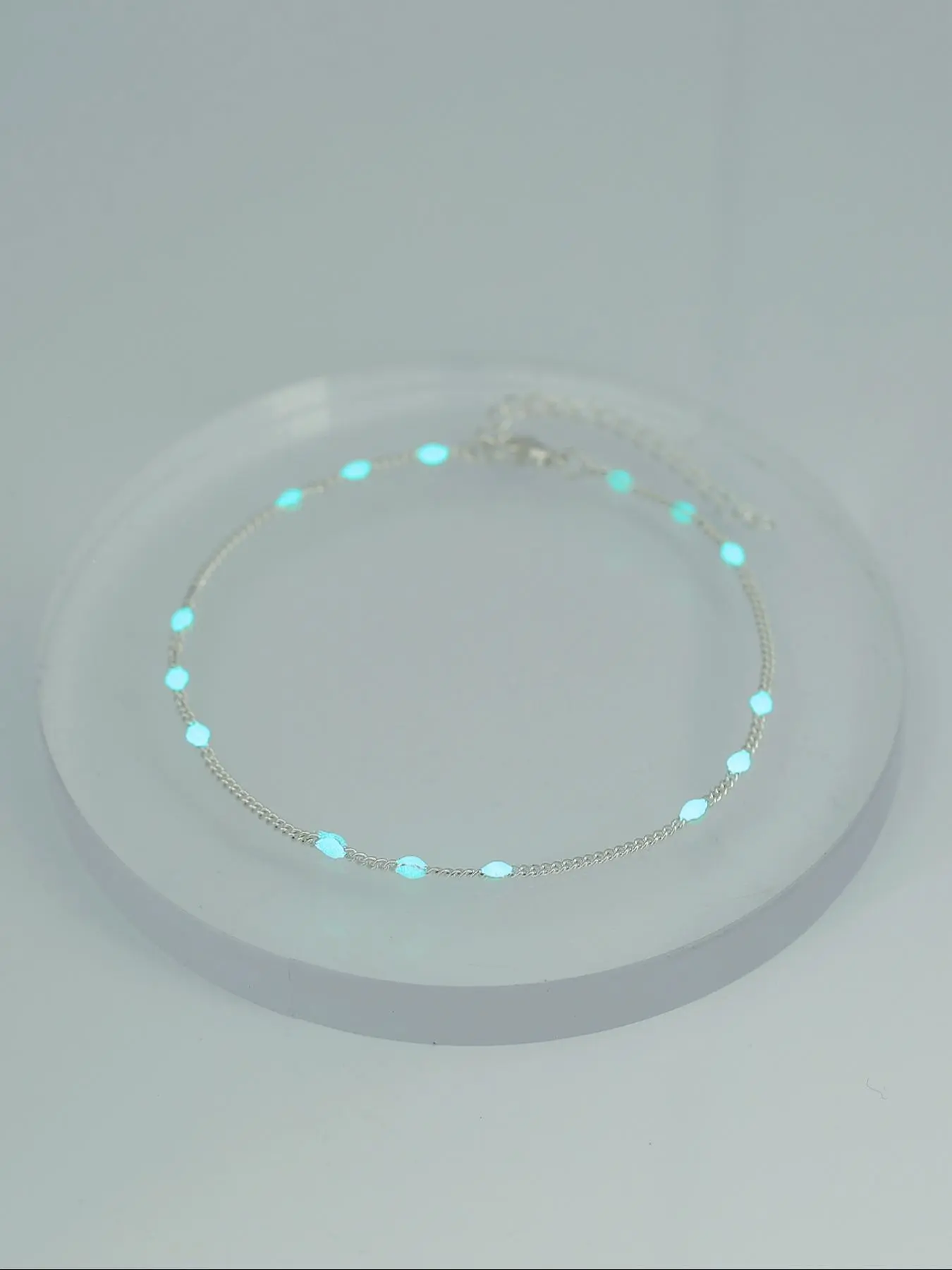 Fashionable Glow in The Dark Anklet, Adjustable Strap Anklet for Women, Trendy All-match & Exquisite Jewelry for Birthday Gift, Trendy jewellery accessories, Fashion Chic Accessories