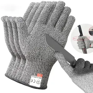 1 Pair of Cut-Resistant Outdoor Fishing Gloves Knife-Cut Protection Touchscreen Compatible Anti-Slip Ultra-Thin Wire Mesh Gloves