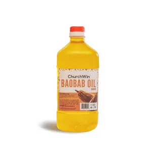 ChurchWin All-Natural Baobab Oil (1L). Moisturize & Restore Skin & Hair (Topical Use Only). Organic Body Care Vitamins. Natural Cosmetic Comfort.