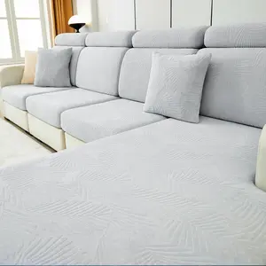 Stain-Resistant Durable Non-Slip Washable Maple Leaf Pattern Sofa Cover, Reusable All-Season Elastic Full Coverage, Single to L-Type Sofa Protector