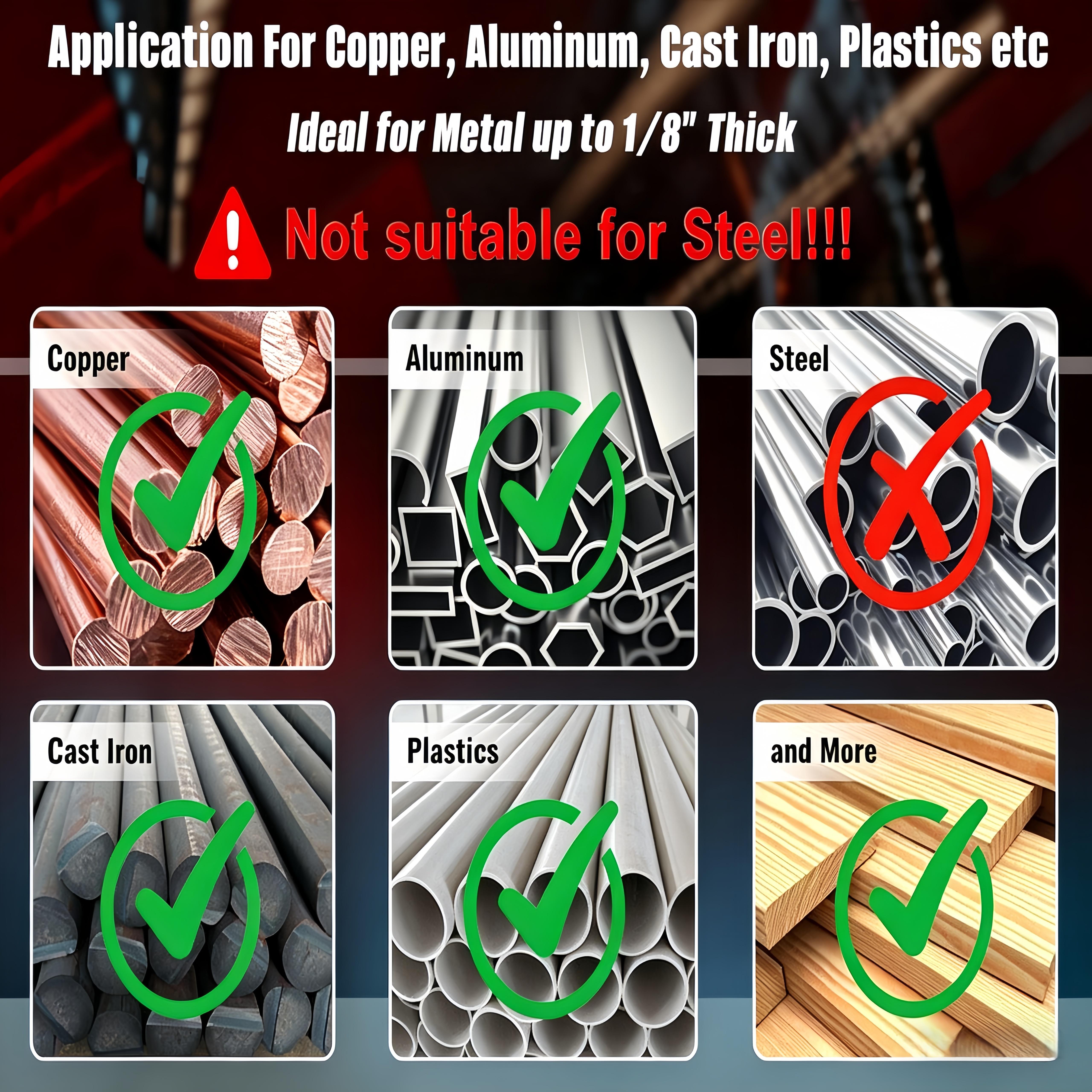 5PCS Titanium Step Drill Bit Set, High Speed Steel Cone Drill Bits 50 Sizes Multi-Hole Cutting Tool, Metal Hole Cutter for Iron Copper Wood Plastic Fiberglass, DIY Industrial Hand Tools, Perfect Father's Day Gift for Dad