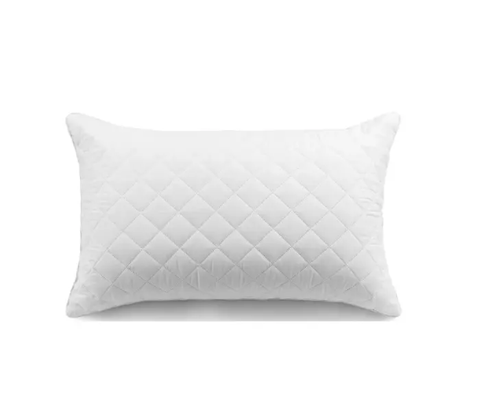Brushed Microfiber Foam Cluster King Bed Pillow - White, Quilted Design, Soft and Comfortable Texture