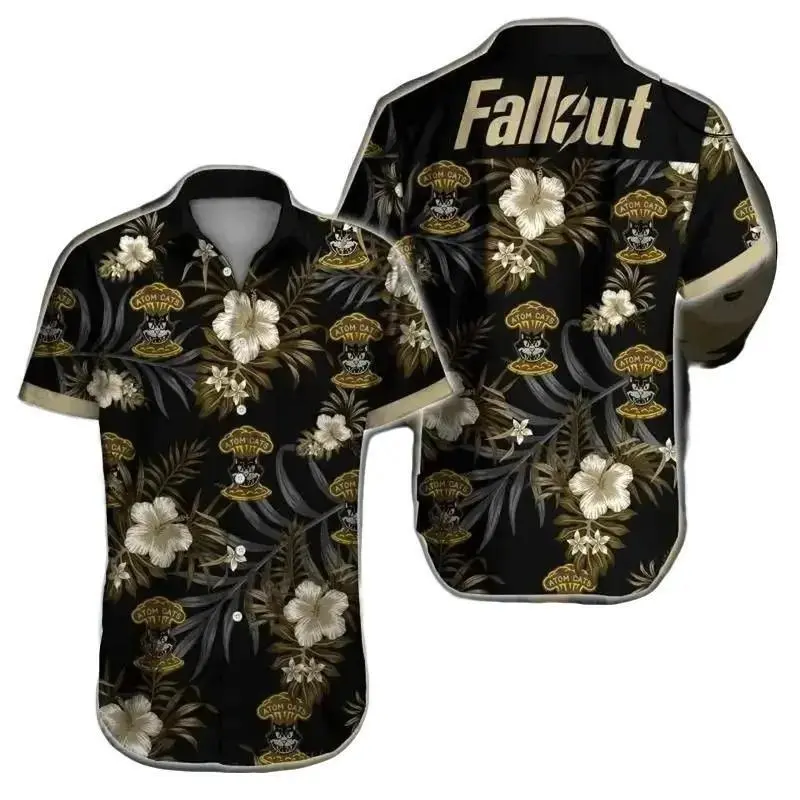 Full Print Fallout Edition Hawaiian Shirt, Print Fallout Hawaiian Shirt