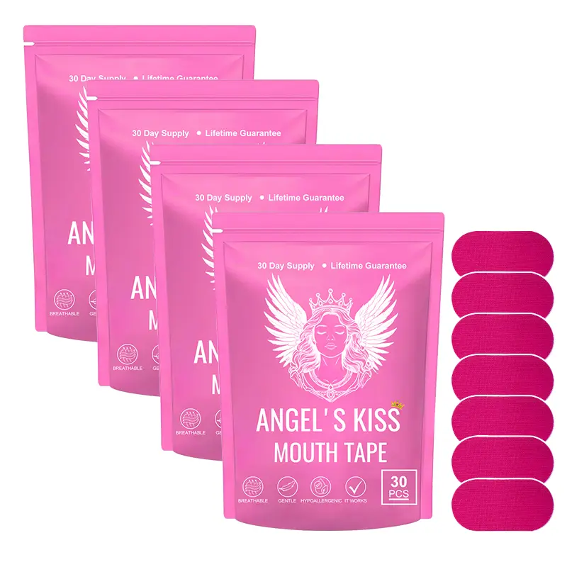 Mouth Tape (Pink Edition), gentle on skin, breathable, flexible, pink, gentle, one month supply,