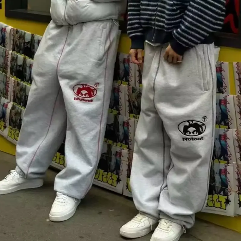 Men's Cargo Joggers - Y2k Harajuku Korean Streetwear Style, Casual Work Police Long Pants