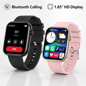 smartwatch Smart Watch for Men Women with Bluetooth Calling, Fitness Tracking, Step Counter, Custom Watch Faces & IP67 Water Resistance Diamond Mechanical Smartwatch notification message unisex Black Smartphone Wearable touchscreen sport