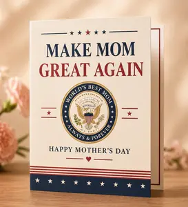 Make Mom Great Again Card, Funny Mother's Day Gift, greeting card
