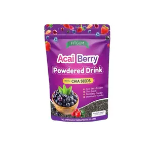 FITGUMPH Acai Berry Drink Powder with Chia Seeds – 10 Sachets