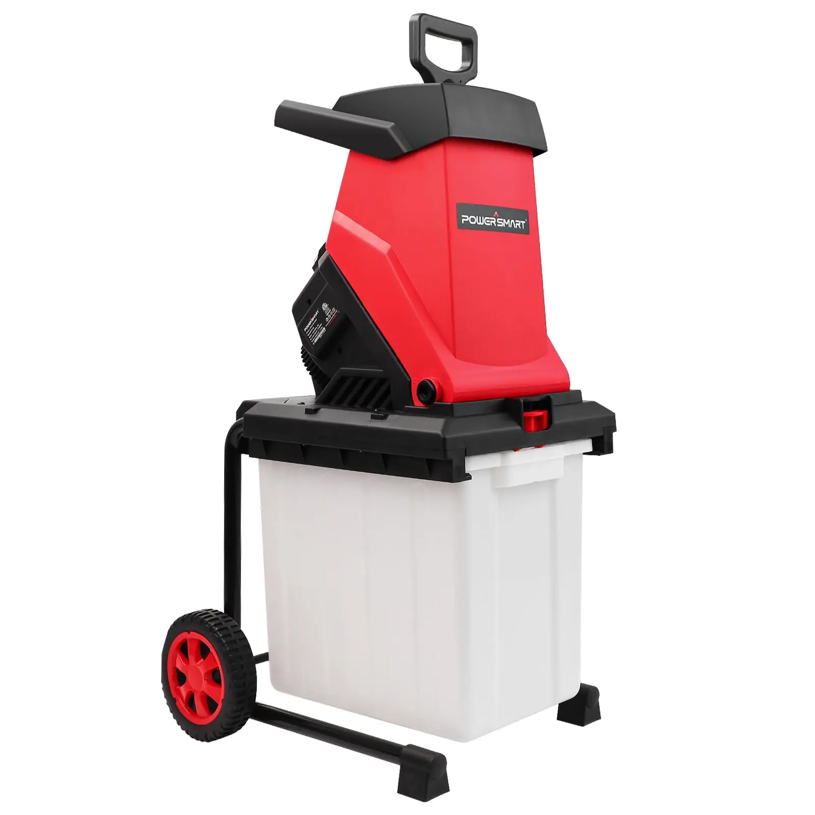 PowerSmart Electric Wood Chipper 15-Amp with Collecting Bin for Garden, Yard(PS12A)