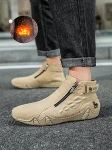 mens boots work boots for fall 2025, winter snow boots Loafer shoes for men's plus size 8-13 boots with zipper Design, men's footwear cowboy boots, Ankle cowboy boots, brown boots, chelsea boots, motorbike boots