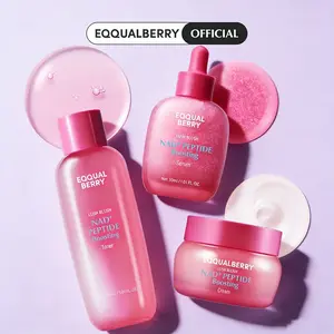 EQQUALBERRY DUO NAD+ Peptide Boosting Cream (2-Pack) – NAD+ 5% & 13 Peptides Anti-Aging Face & Body Cream | Firming & Lifting Pink Neck Cream for Sagging Skin, 1.69 fl.oz / 50ml Each