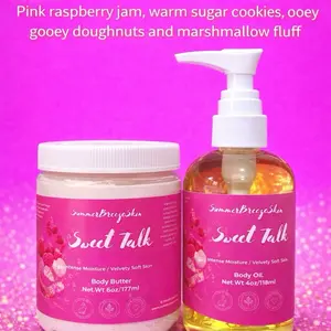 Body Care Bundles Comfortable fragrances Body Cream  and Body Scrub and body gloss oil Shea