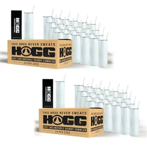 20oz SUBLIMATABLE SKINNY BUNDLE (2 cases, 48 units) Insulated Drinkware Stainless Tumbler Bottles sublimation tumbler sublimation blank skinny straight