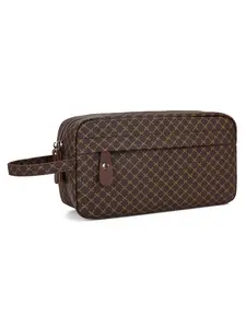 Men's Toiletry Bag Dopp Kit, Waterproof Zip Large Capacity Travel Pouch, Portable Toiletry Bag, Wrist Strap, Clutch Handbag for Travel, Shaving, Grooming, Toiletries Organizer