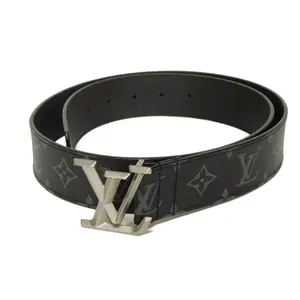 Pre-owned Louis Vuitton Canvas Small Leather Goods Sangle LV Pyramide Monogram Eclipse Belt