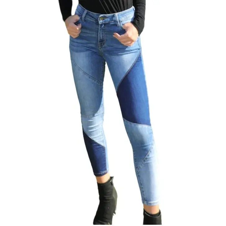 Vogatiques Super Comfort Stretchy Denim Bottom Pants Basic Button Closure High Waisted BL450 Jean Womenswear Underwear Trouser