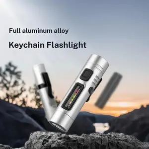 Aluminum Alloy Flashlight, Multifunctional Mini Pen Clip Tail Magnetic Hook Side Light Warning Lamp Light Outdoor Camping Adventure Night Work Repair Machinery