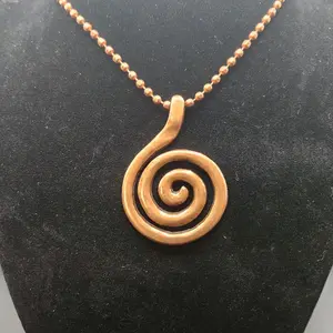 copper pendants and necklace