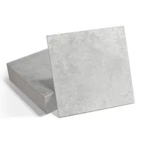 INNO STICKERS 16-Sheet Peel and Stick Floor and Wall Tile for Bathroom Kitchen SPC Vinyl Self Adhesive Flooring Tile 9x9In Gray Groutble Backsplash Tile, 9.12 Sq Ft.