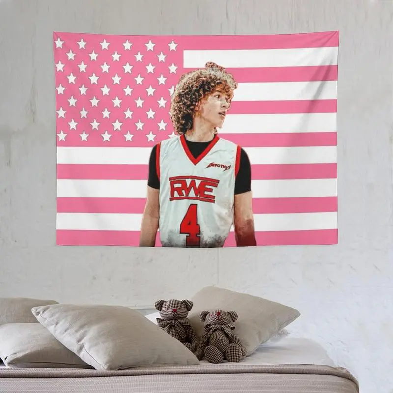 Nelson Star Neumann Print Tapestry, Machine Washable Flag Wall Art Hanging for Home Decor, Club and University Dormitory Spaces, Machine Wash