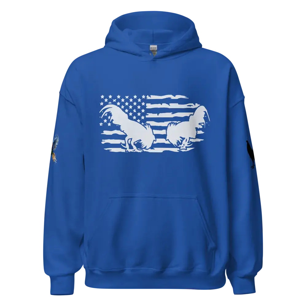 American Flag Fighting Rooster Hoodie