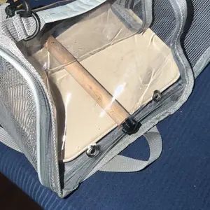 Portable Bird Travel Carrier Cage, PP Tray, Lightweight Transparent Shoulder Bag, Ideal for Small Pets, Parrots, Budgies, Macaws, Animal Carrier, Supplies
