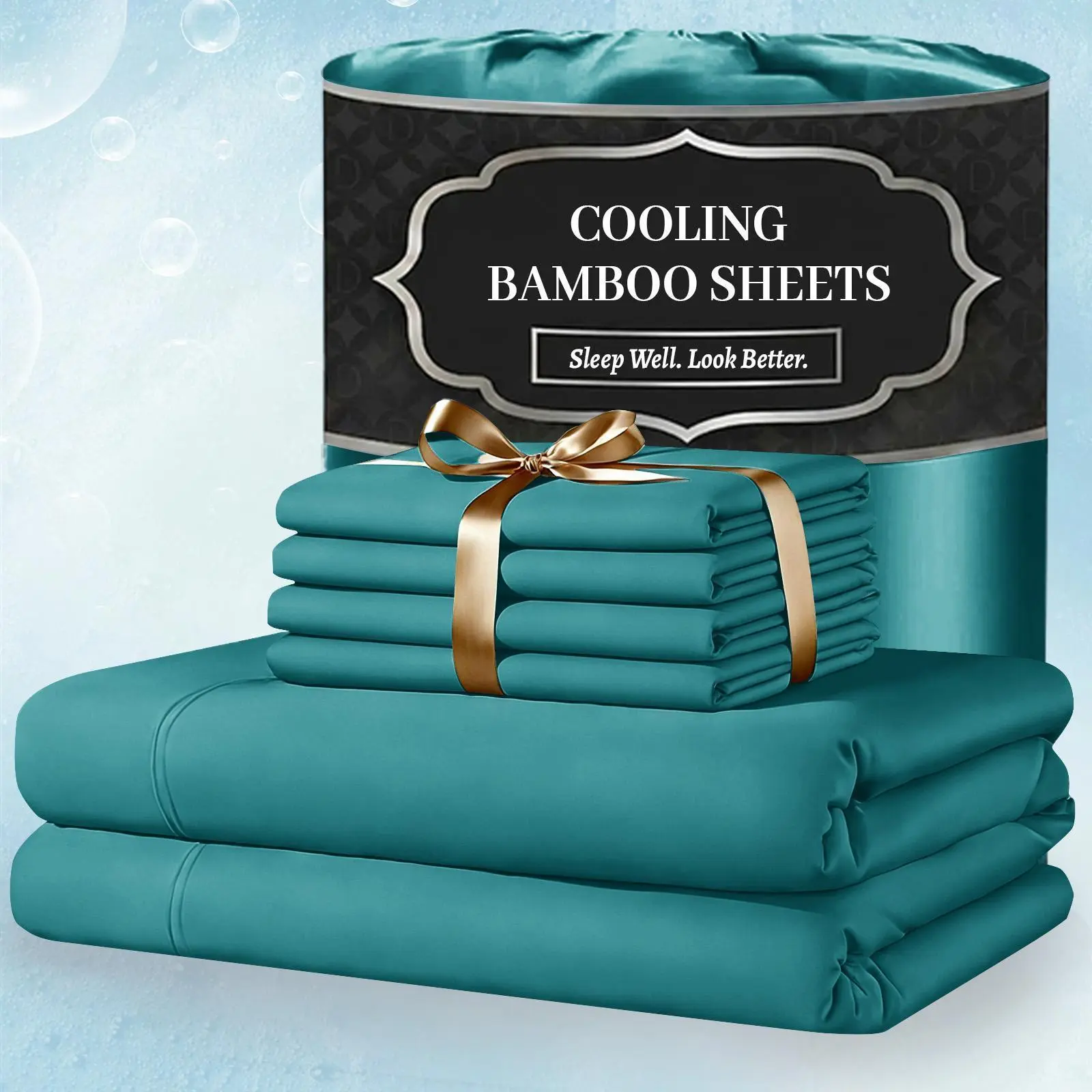 Luxury Bamboo Duvet Cover - Breathable & Skin Friendly, Easy to Care & Machine Washable, Quality Tested, Made For You With Love