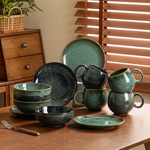 Breakfast Set for One Person, 3-Piece Durable Dinnerware, Microwave & Dishwasher Safe, Scratch-Resistant, Available in Two Colors, Dinner Sets