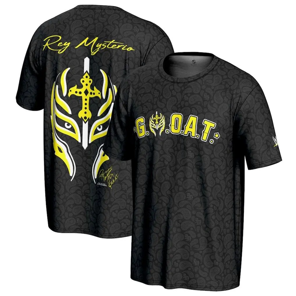 Vintage Legendary Wrestler Graphic T-Shirt, Casual Cotton Shortsleeve Fan Shirt with a Retro Round Neck Print, Top
