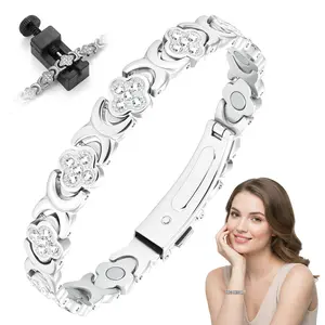 Pure Copper Magnetic Bracelet for Women 3500 Gauss Effective Magnets Trendy Stack Bangle Stretch Bangle Modern Fashion Accessories Christmas Gift Jewelry