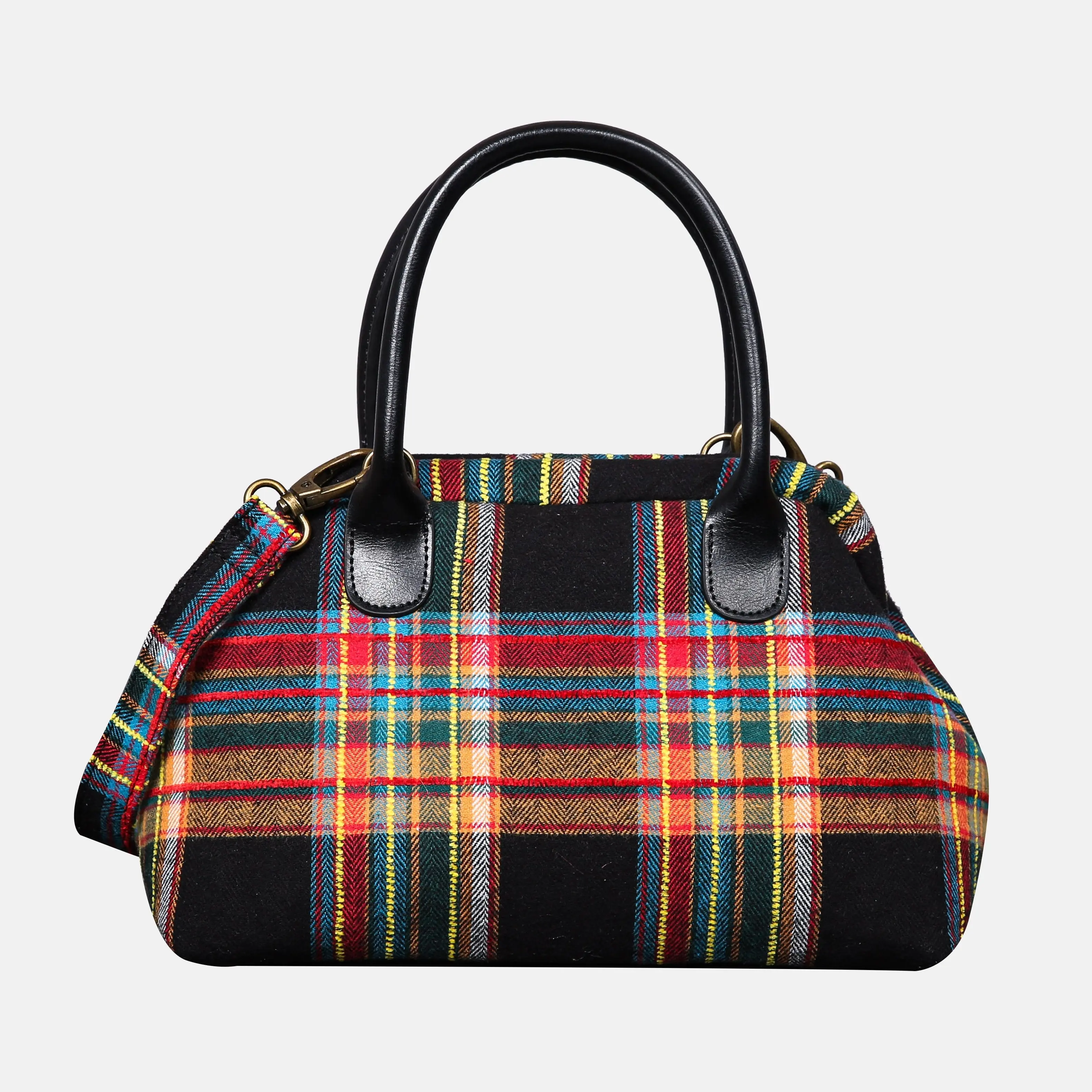 Tartan Stewart Black Carpet Satchel