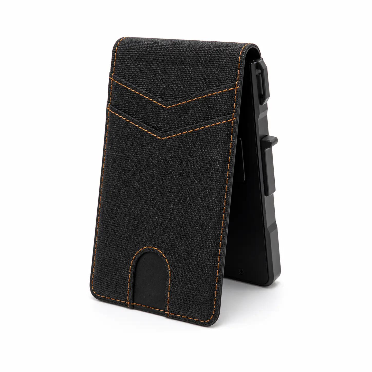 Men's Slim RFID Wallet with Pop-Up Card Holder, Aluminum Bifold Wallet with Money Clip, Minimalist EDC Wallet for Work & Travel