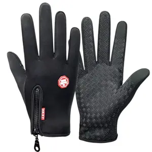 Unisex High-quality Windproof & Warm High Sensitivity Touch Screen Gloves - Non-slip Grip, Heat Resistant, with Wrist Strap & Zipper Closure. Ideal for Winter Sports (Skiing, Snowboarding, Hiking) - Compatible with Smartphones, Tablets & Devices.