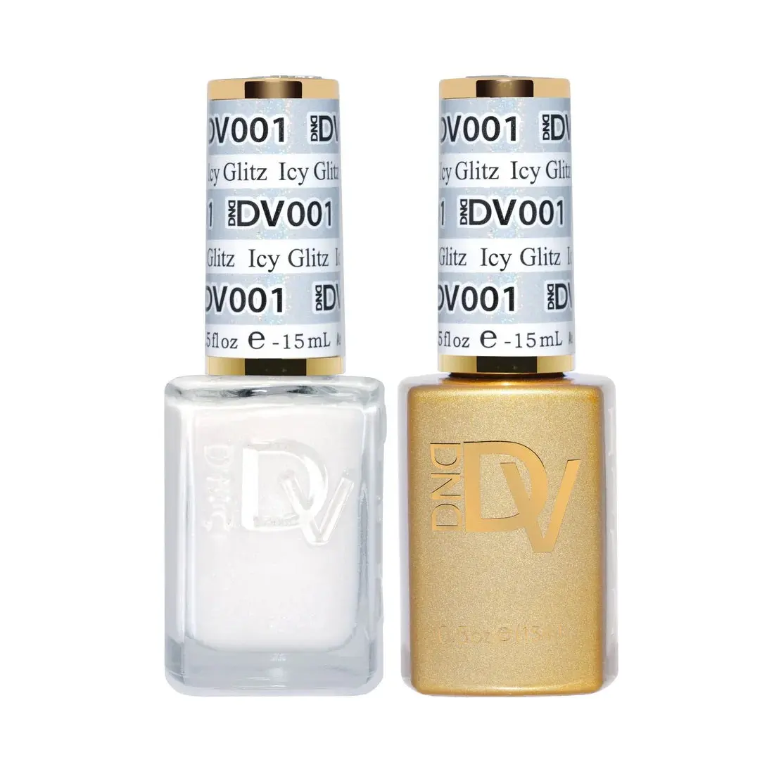 Duo Nail Polish Set with Matching UV Gel and Regular Lacquer Bottles, No Base Coat Needed Formula for Gel Manicures, Color Selection #001-099, Gel Topcoat