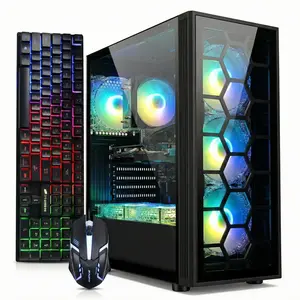 STGAubron Gaming PC Computer Desktop, Intel Core i7 up to 3.9G, GeForce RTX 3050 6G, 32G RAM, 1TB SSD, WiFi 6, BT 5.0, RGB Fan x6, Windows 11 Home