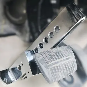 Car Clutch Lock Multi-Functional Steering Wheel Anti-Theft Lock Adjustable Retractable U-Shaped Lock, Brake Gas Pedal Lock Car Accessories