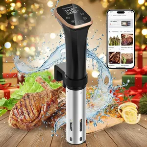BLITZHOME Sous Vide Cooker, WiFi APP/Touch Control, IPX7 Waterproof Compact Sous Vide Machine Pro, Accurate Temperature & Timer, Ultra Quiet Stainless Precision Immersion Circulator with Recipes